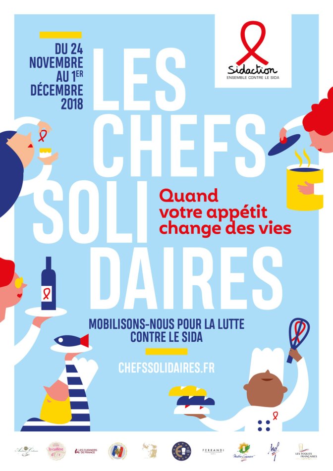10 ans de l'opération Chefs Solidaires : Sidaction lance un appel à tous les professionnels des métiers de bouche